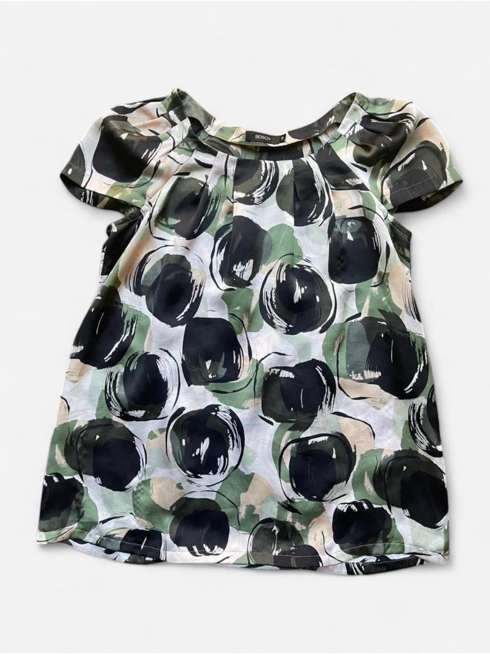 Olivia Rodrigo Dollcore inspo Babydoll Dress Top w Abstract Circle Print Sz M